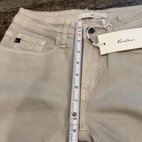 KanCan Jeans Womens 5 26 Beige Distressed Skinny Knee Rip‎ Stretch KC7210LG NWT - Picture 13 of 16